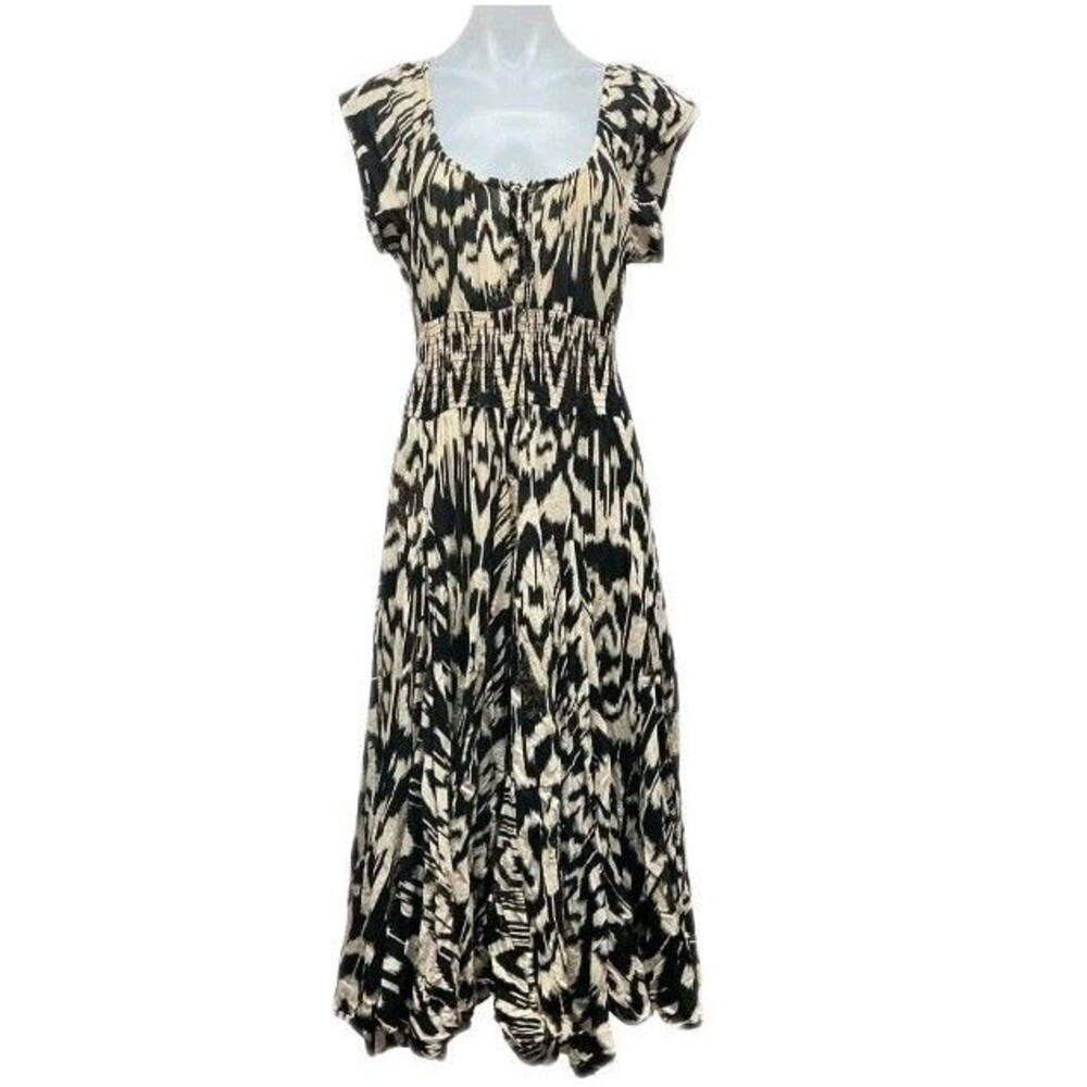 Grace Elements Women's midi Skater Dress With Smocked Waist Size 2X